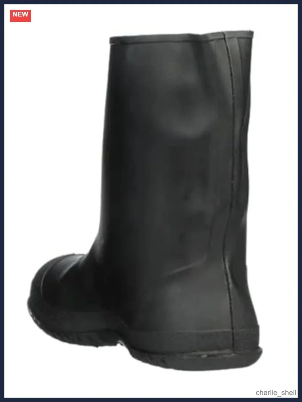 Workbrutes Rubber Overshoe Waterproof Slip-On Shoe Cover Durable Low-Profile